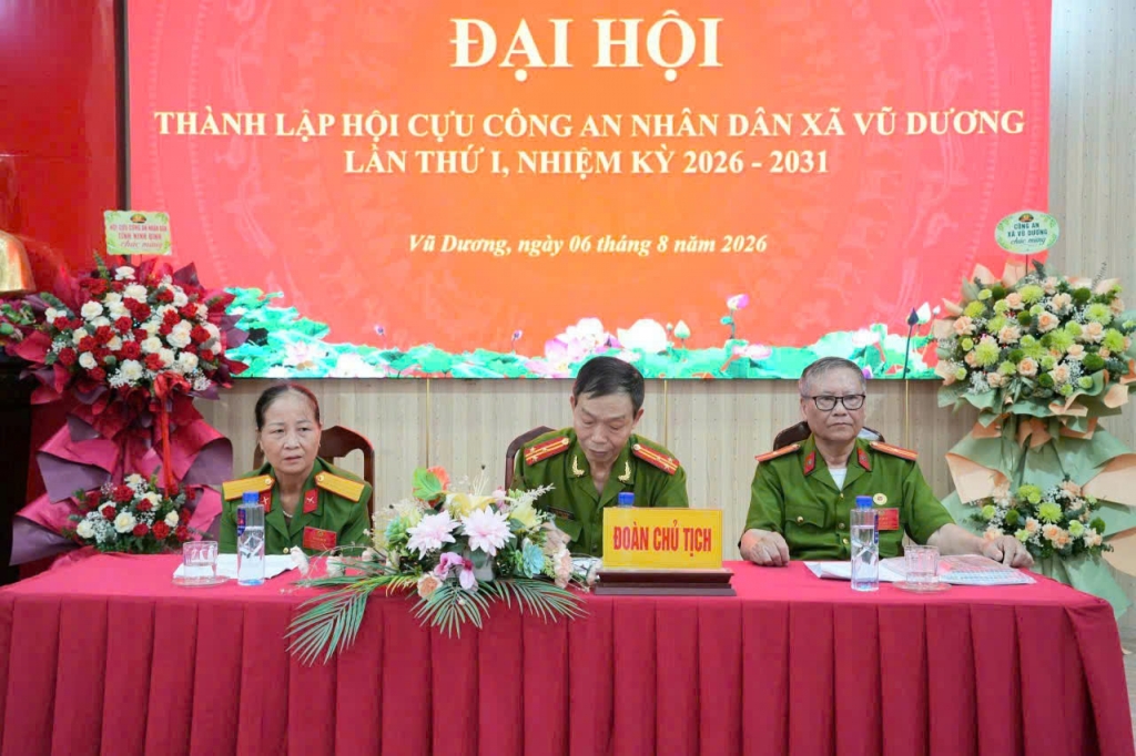 Ninh Bình: Thành lập Hội Cựu CAND xã Vũ Dương, nhiệm kỳ 2026 - 2031