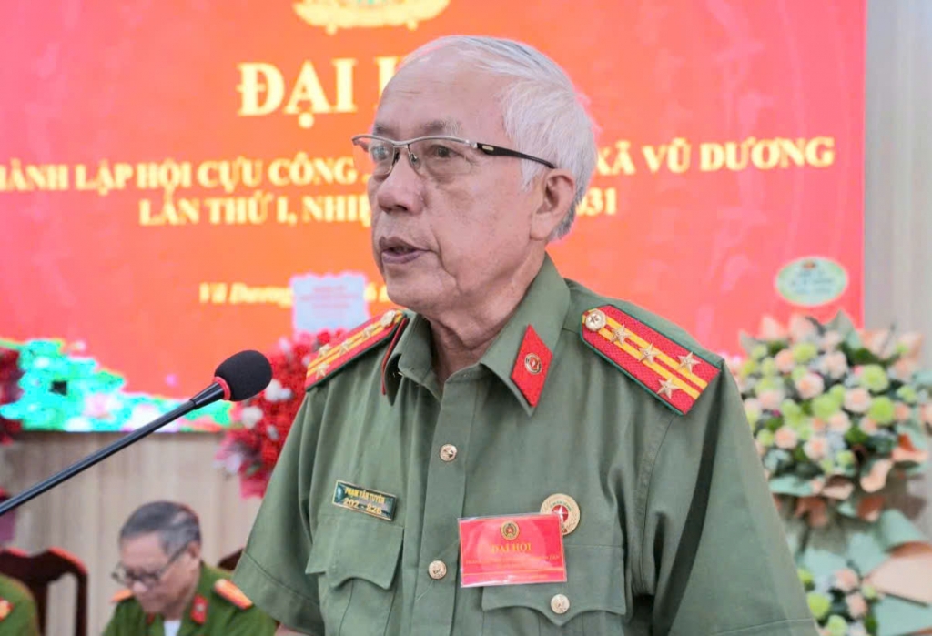 Ninh Bình: Thành lập Hội Cựu CAND xã Vũ Dương, nhiệm kỳ 2026 - 2031