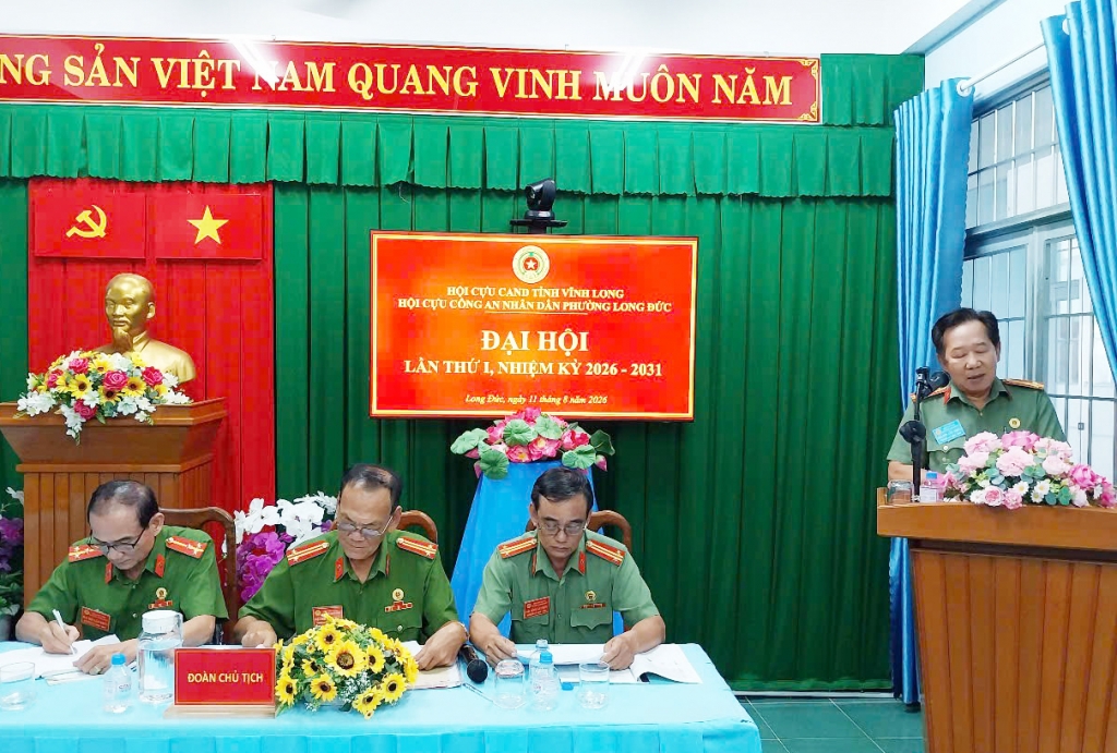 Vĩnh Long: Thành lập Hội Cựu CAND phường Long Đức, nhiệm kỳ 2026 - 2031