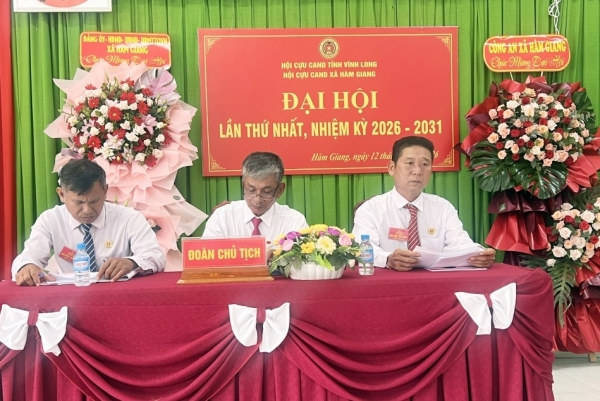 Vĩnh Long: Thành lập Hội Cựu CAND xã Hàm Giang, nhiệm kỳ 2026 - 2031