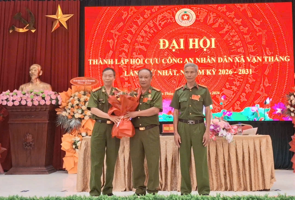 Ninh Bình: Thành lập Hội Cựu CAND xã Vạn Thắng, nhiệm kỳ 2026 - 2031