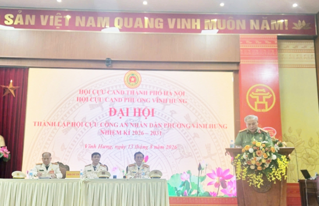 Hà Nội: Thành lập Hội Cựu CAND phường Vĩnh Hưng, nhiệm kỳ 2026 - 2031