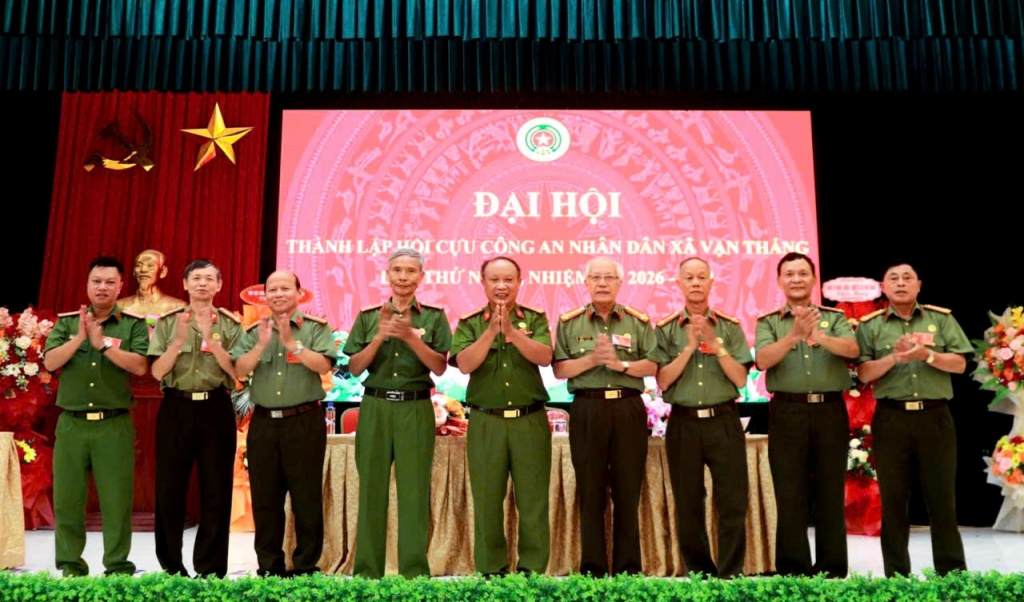 Ninh Bình: Thành lập Hội Cựu CAND xã Vạn Thắng, nhiệm kỳ 2026 - 2031