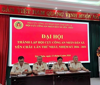 Sơn La: Thành lập Hội Cựu CAND xã Yên Châu, nhiệm kỳ 2026 - 2031