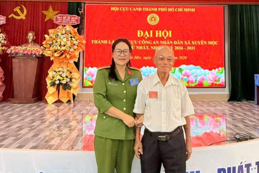 TP.HCM: Thành lập Hội Cựu CAND xã Xuyên Mộc, nhiệm kỳ 2026 - 2031 TP.HCM: Thành lập Hội Cựu CAND xã Xuyên Mộc, nhiệm kỳ 2026 - 2031