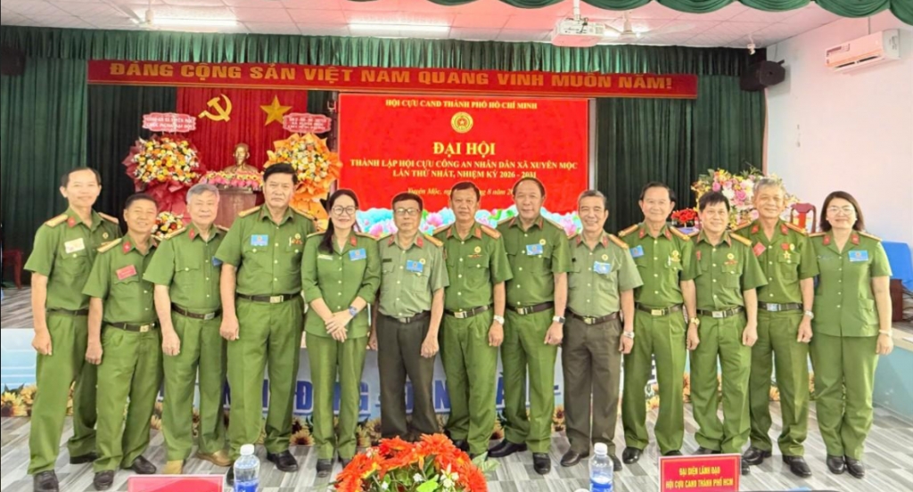 TP.HCM: Thành lập Hội Cựu CAND xã Xuyên Mộc, nhiệm kỳ 2026 - 2031 TP.HCM: Thành lập Hội Cựu CAND xã Xuyên Mộc, nhiệm kỳ 2026 - 2031