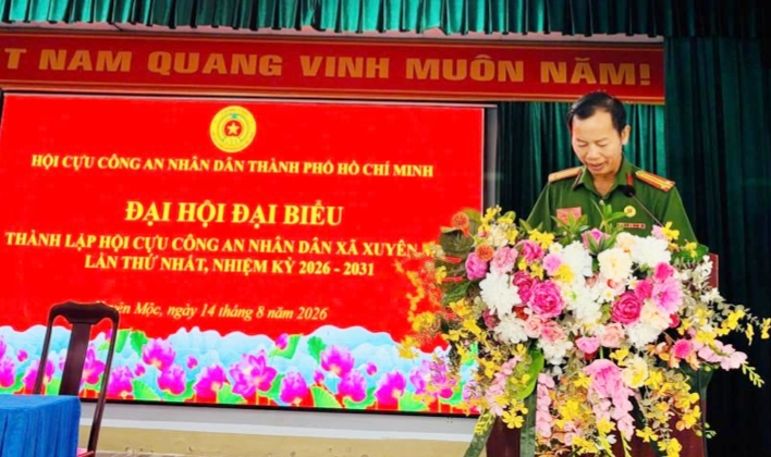 TP.HCM: Thành lập Hội Cựu CAND xã Xuyên Mộc, nhiệm kỳ 2026 - 2031 TP.HCM: Thành lập Hội Cựu CAND xã Xuyên Mộc, nhiệm kỳ 2026 - 2031
