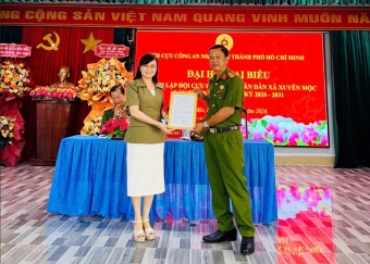 TP.HCM: Thành lập Hội Cựu CAND xã Xuyên Mộc, nhiệm kỳ 2026 - 2031
