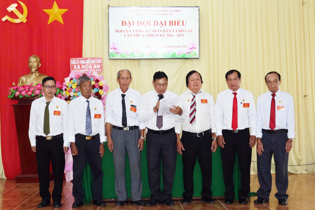 Cần Thơ: Thành lập Hội Cựu CAND xã Hòa An, nhiệm kỳ 2026 - 2031