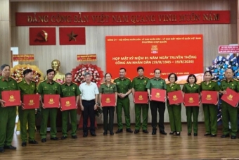 Hội Cựu CAND phường Chợ Quán, TP.HCM họp mặt kỷ niệm Ngày truyền thống lực lượng CAND và Quốc khánh 2/9