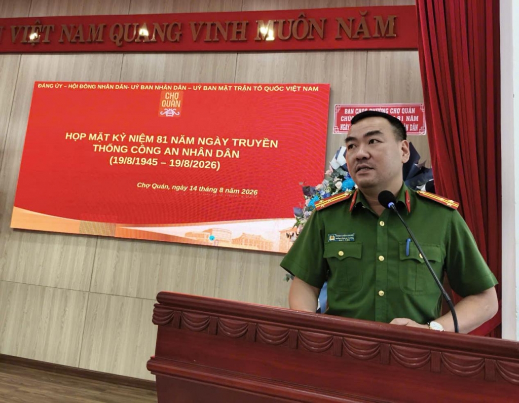Hội Cựu CAND phường Chợ Quán, TP.HCM họp mặt kỷ niệm Ngày truyền thống lực lượng CAND và Quốc khánh 2/9