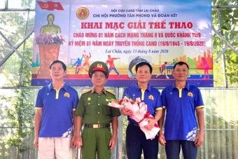 Lai Châu: Tăng cường gắn kết qua Giải thể thao Cựu CAND