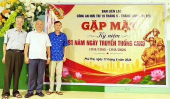 Ban Liên lạc Công an hưu trí 19/5 Thăng Long - Hà Nội kỷ niệm 81 năm Ngày truyền thống CAND