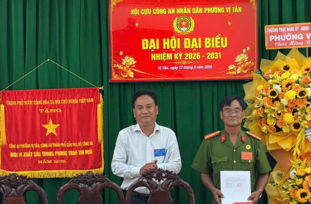 Cần Thơ: Thành lập Hội Cựu CAND phường Vị Tân, nhiệm kỳ 2026 - 2031
