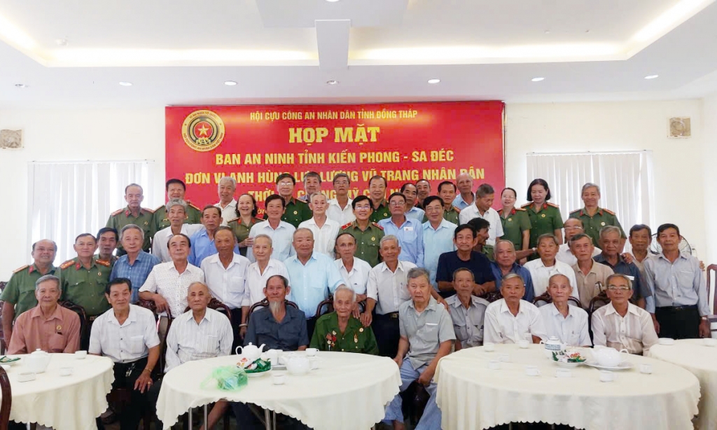 Họp mặt Ban An ninh tỉnh Kiến Phong - Sa Đéc: Đơn vị Anh hùng lực lượng vũ trang nhân dân