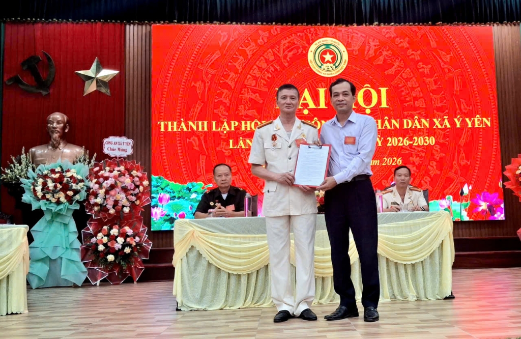 Ninh Bình: Thành lập Hội Cựu CAND xã Ý Yên, nhiệm kỳ 2026 - 2030