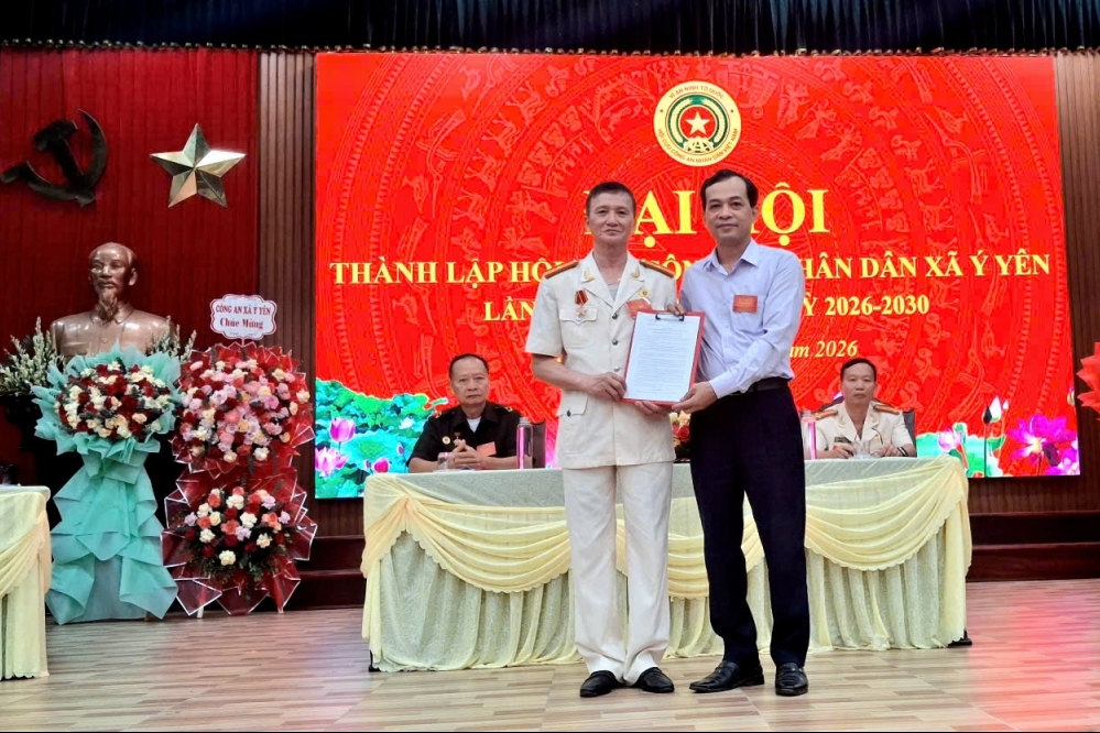 Ninh Bình: Thành lập Hội Cựu CAND xã Ý Yên, nhiệm kỳ 2026 - 2030