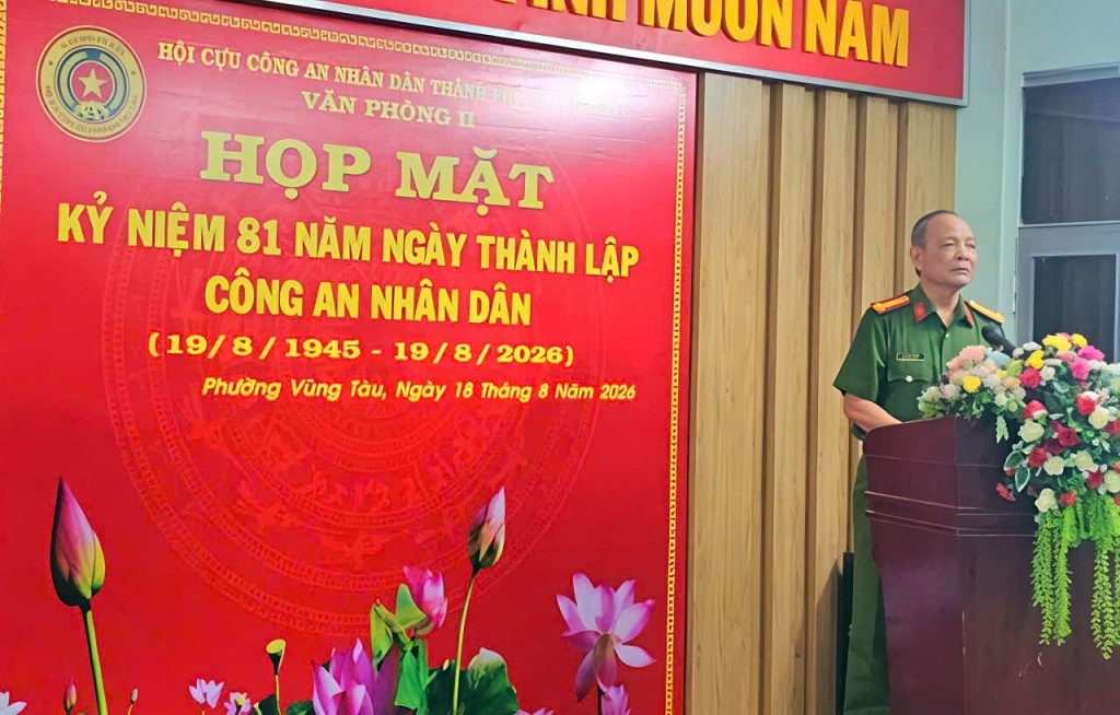 Hội Cựu CAND TP.HCM tổ chức trọng thể Lễ kỷ niệm 81 năm Ngày truyền thống Lực lượng CAND Việt Nam