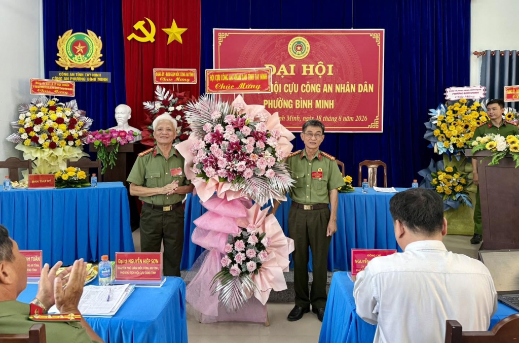 Tây Ninh: Thành lập Hội Cựu CAND phường Bình Minh, nhiệm kỳ 2026   2031