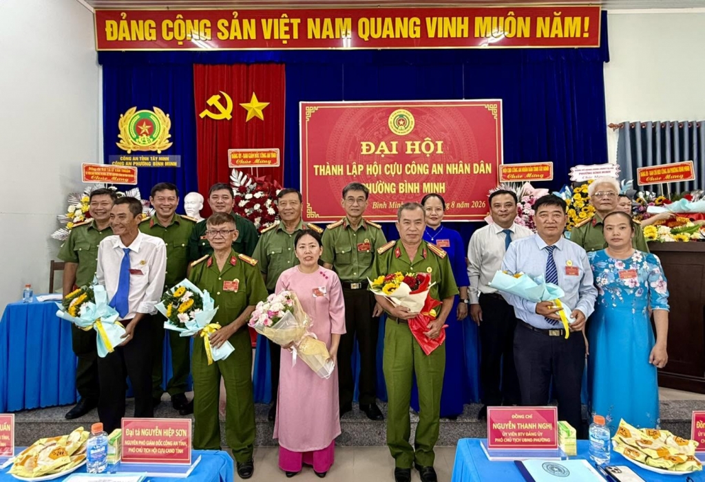 Tây Ninh: Thành lập Hội Cựu CAND phường Bình Minh, nhiệm kỳ 2026   2031