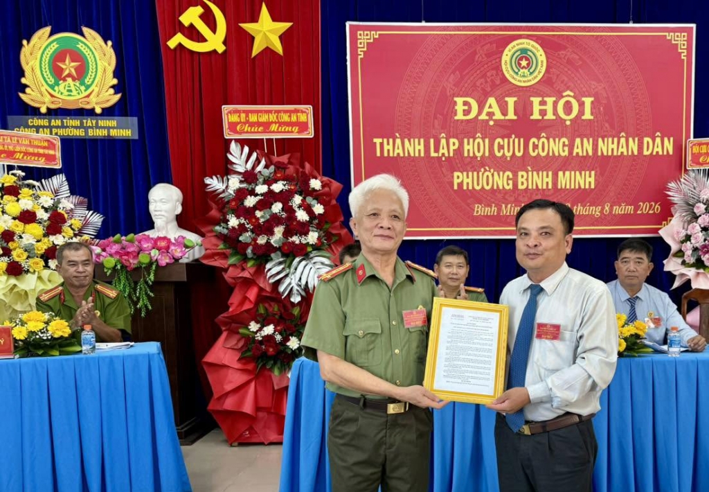 Tây Ninh: Thành lập Hội Cựu CAND phường Bình Minh, nhiệm kỳ 2026 - 2031