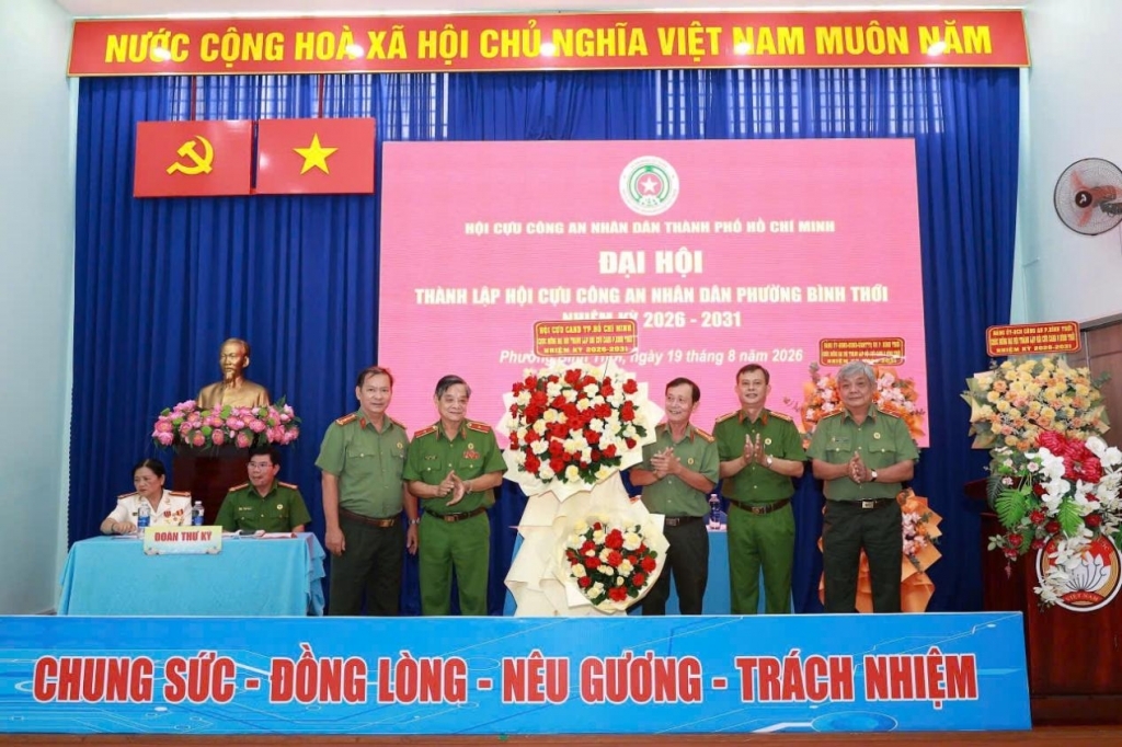 TP.HCM: Thành lập Hội Cựu CAND phường Bình Thới, nhiệm kỳ 2026 - 2031
