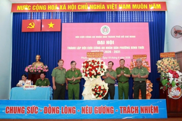 TP.HCM: Thành lập Hội Cựu CAND phường Bình Thới, nhiệm kỳ 2026 - 2031