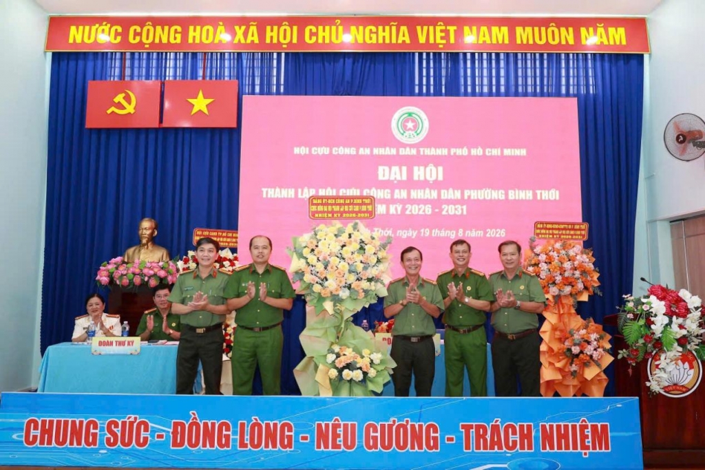 TP.HCM: Thành lập Hội Cựu CAND phường Bình Thới, nhiệm kỳ 2026 - 2031