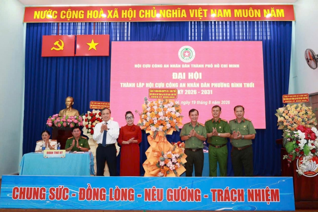 TP.HCM: Thành lập Hội Cựu CAND phường Bình Thới, nhiệm kỳ 2026 - 2031