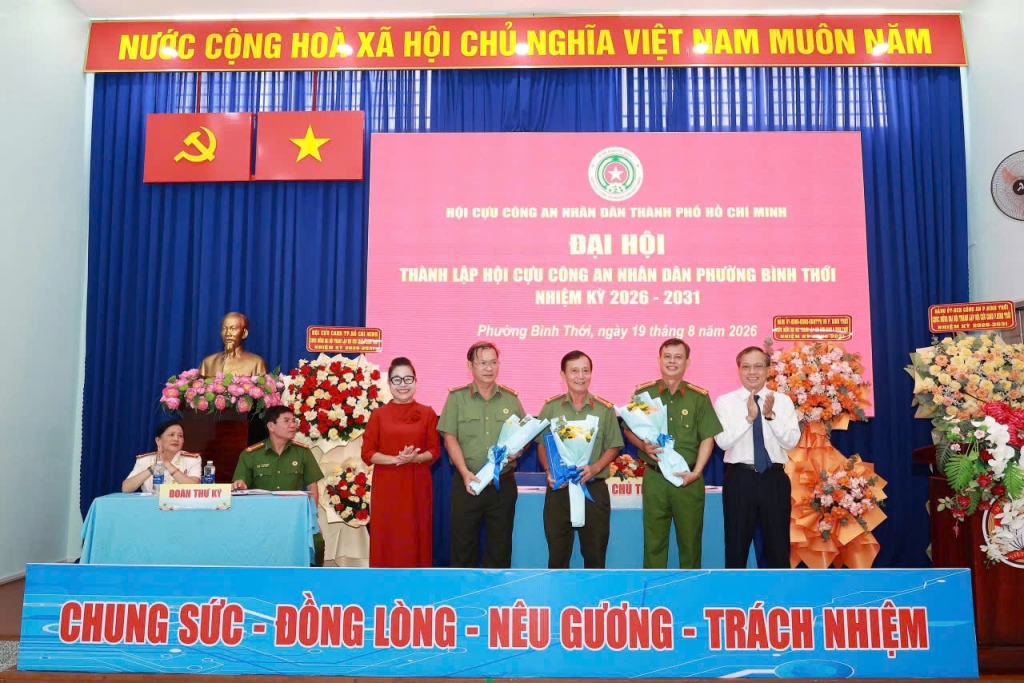 TP.HCM: Thành lập Hội Cựu CAND phường Bình Thới, nhiệm kỳ 2026 - 2031