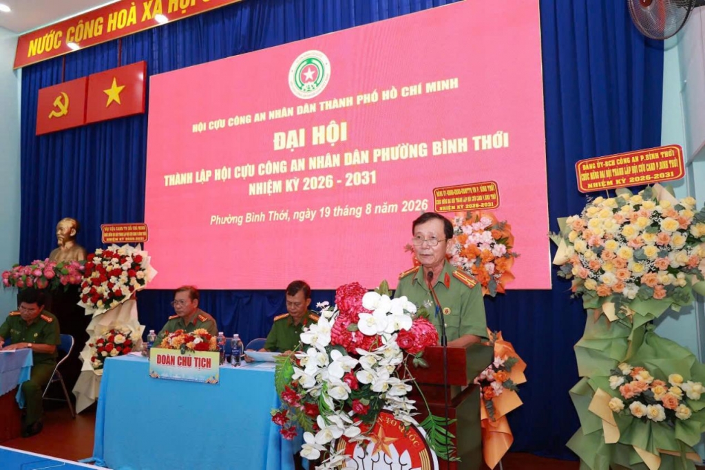TP.HCM: Thành lập Hội Cựu CAND phường Bình Thới, nhiệm kỳ 2026 - 2031