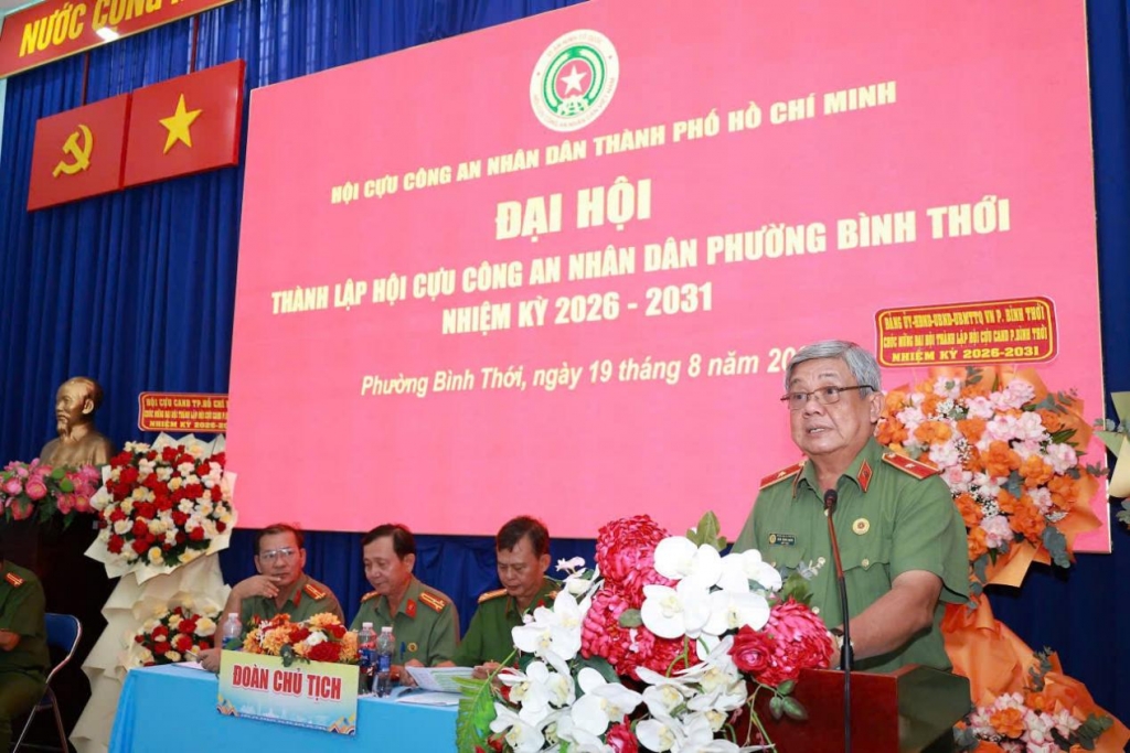 TP.HCM: Thành lập Hội Cựu CAND phường Bình Thới, nhiệm kỳ 2026 - 2031