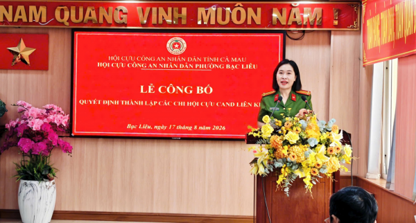 Hội Cựu CAND phường Bạc Liêu: Ra mắt hội viên mới, thành lập các Chi hội Cựu CAND liên khóm