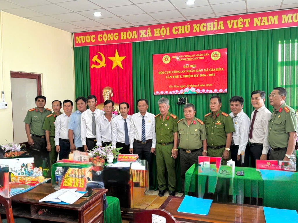Cần Thơ: Thành lập Hội Cựu CAND xã Gia Hòa, nhiệm kỳ 2026 - 2031