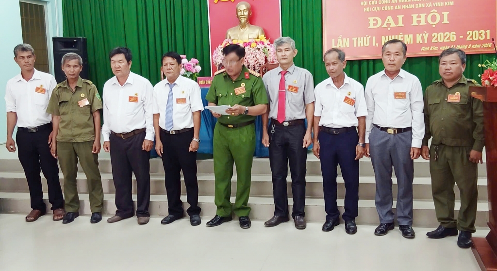 Vĩnh Long: Thành lập Hội Cựu CAND xã Vinh Kim, nhiệm kỳ 2026 - 2031