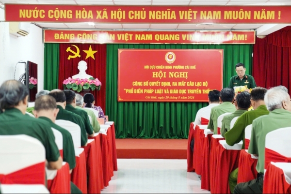 Ra mắt Câu lạc bộ tuyên truyền pháp luật và giáo dục truyền thống phường Cái Khế, TP Cần Thơ