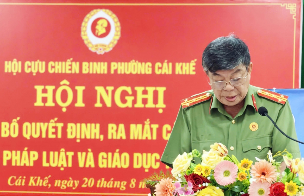 Ra mắt Câu lạc bộ tuyên truyền pháp luật và giáo dục truyền thống phường Cái Khế, TP Cần Thơ