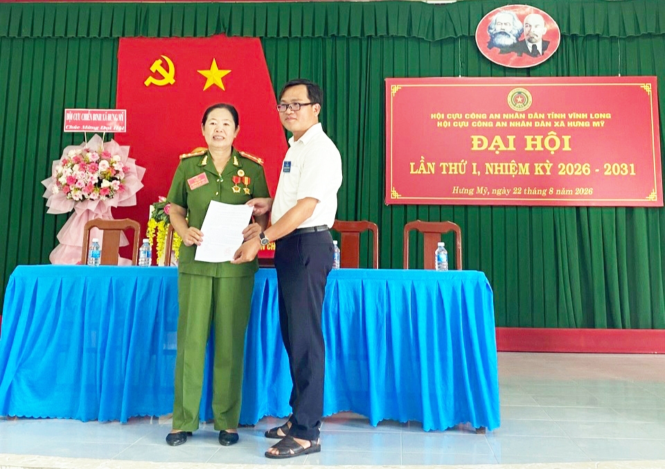 Vĩnh Long: Thành lập Hội Cựu CAND xã Hưng Mỹ, nhiệm kỳ 2026 - 2031