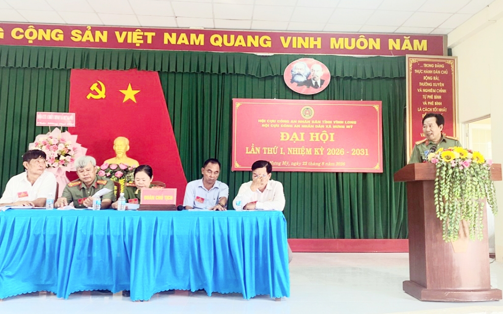 Vĩnh Long: Thành lập Hội Cựu CAND xã Hưng Mỹ, nhiệm kỳ 2026 - 2031