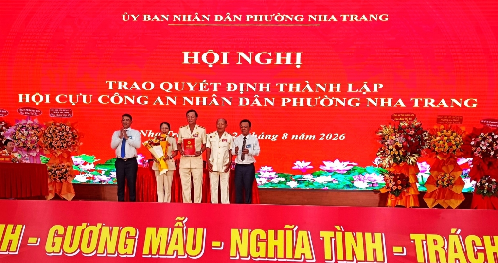 Khánh Hòa: Thành lập Hội Cựu CAND phường Nha Trang, nhiệm kỳ 2026 - 2031