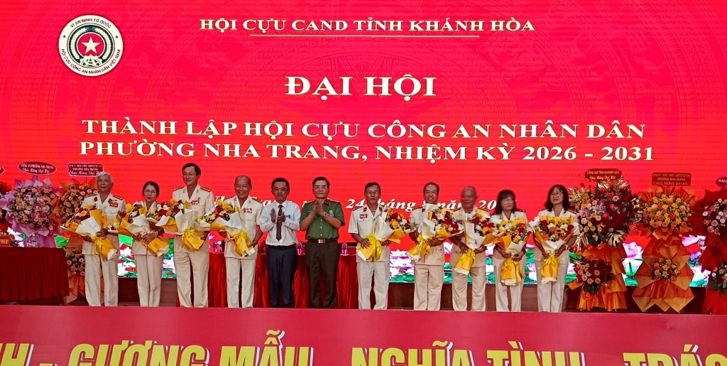 Khánh Hòa: Thành lập Hội Cựu CAND phường Nha Trang, nhiệm kỳ 2026 - 2031