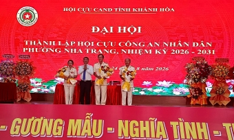 Khánh Hòa: Thành lập Hội Cựu CAND phường Nha Trang, nhiệm kỳ 2026 - 2031