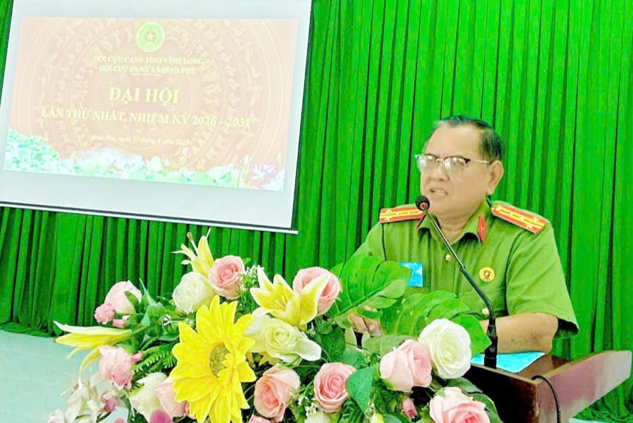 Vĩnh Long: Thành lập Hội Cựu CAND xã Bình Phú, nhiệm kỳ 2026 - 2031
