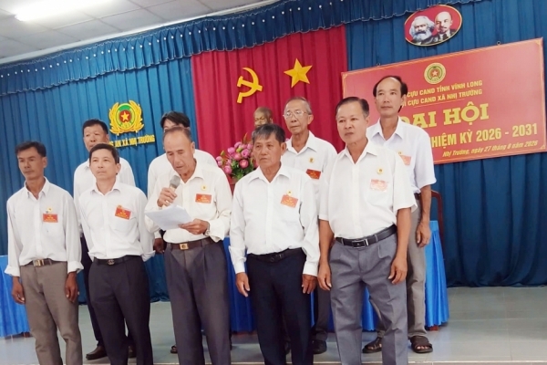 Vĩnh Long: Thành lập Hội Cựu CAND xã Nhị Trường, nhiệm kỳ 2026 - 2031