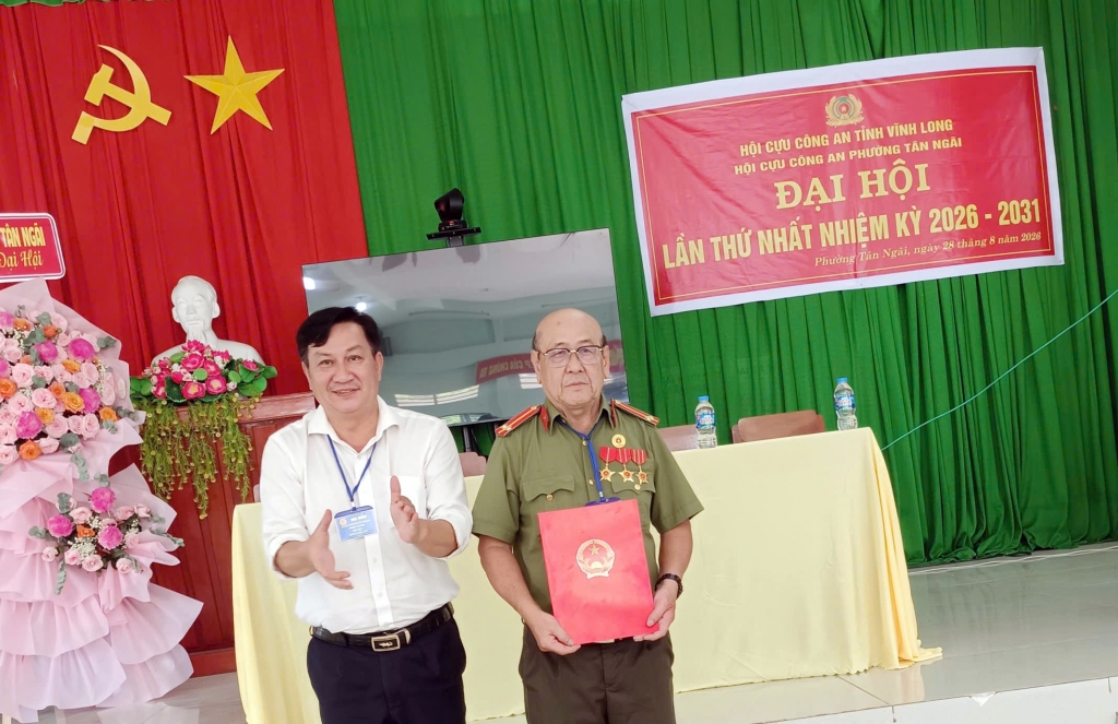 Vĩnh Long: Thành lập Hội Cựu CAND phường Tân Ngãi, nhiệm kỳ 2026 - 2031
