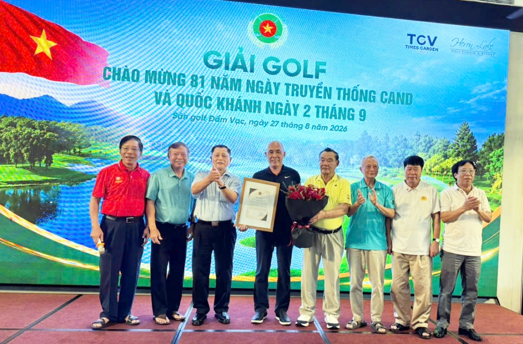 CLB Golf CAND & Những người bạn kỷ niệm 5 năm thành lập và nộp đơn gia nhập Hiệp hội Thể thao CAND