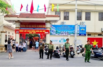 Ninh Bình: Hội Cựu CAND phường Phủ Lý phối hợp bảo đảm an ninh trật tự Ngày khai trường