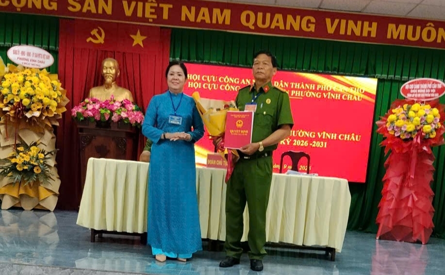 Cần Thơ: Thành lập Hội Cựu CAND phường Vĩnh Châu, nhiệm kỳ 2026 - 2031
