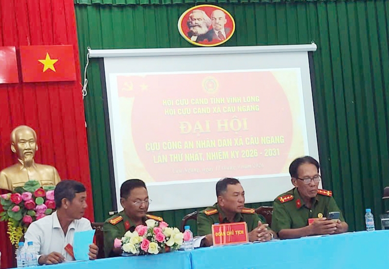 Vĩnh Long: Thành lập Hội Cựu CAND xã Cầu Ngang, nhiệm kỳ 2026 - 2031