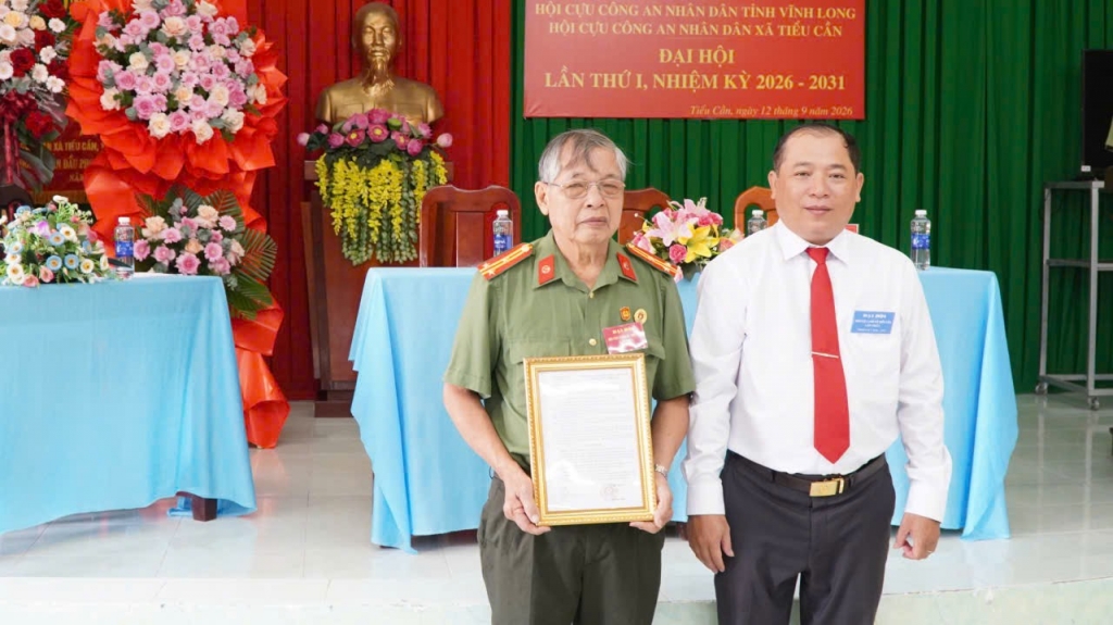 Vĩnh Long: Thành lập Hội Cựu CAND xã Tiểu Cần, nhiệm kỳ 2026 - 2031